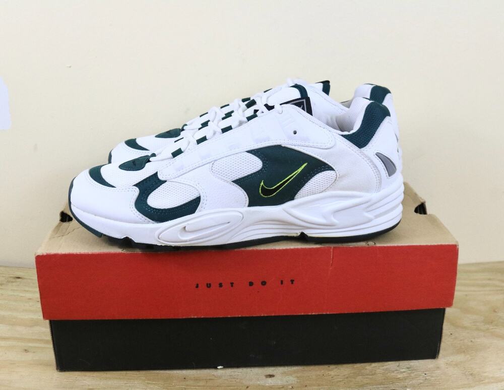 New Nike Sneakers 12 White Black Green Air Structure Triax Vintage